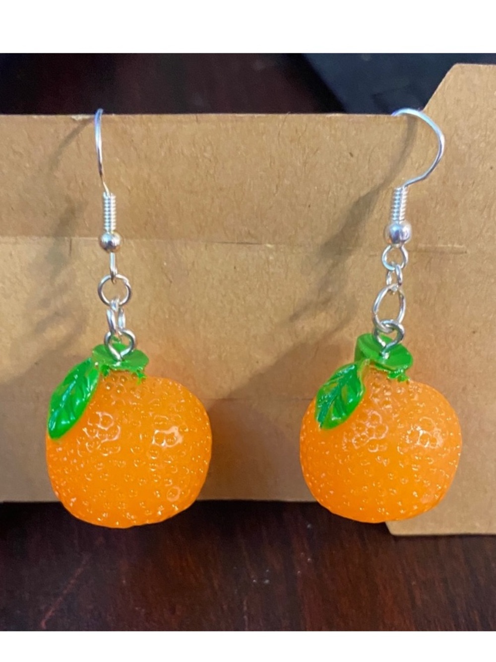 Orange  dangling fruit Earrings